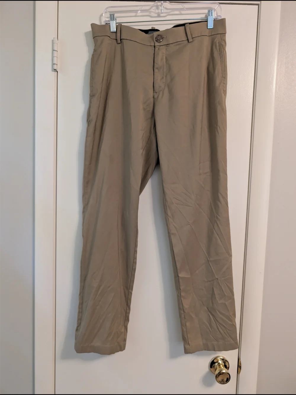 Nike Dri-Fit Khaki Flat Front Pants - Men's Size 32x32